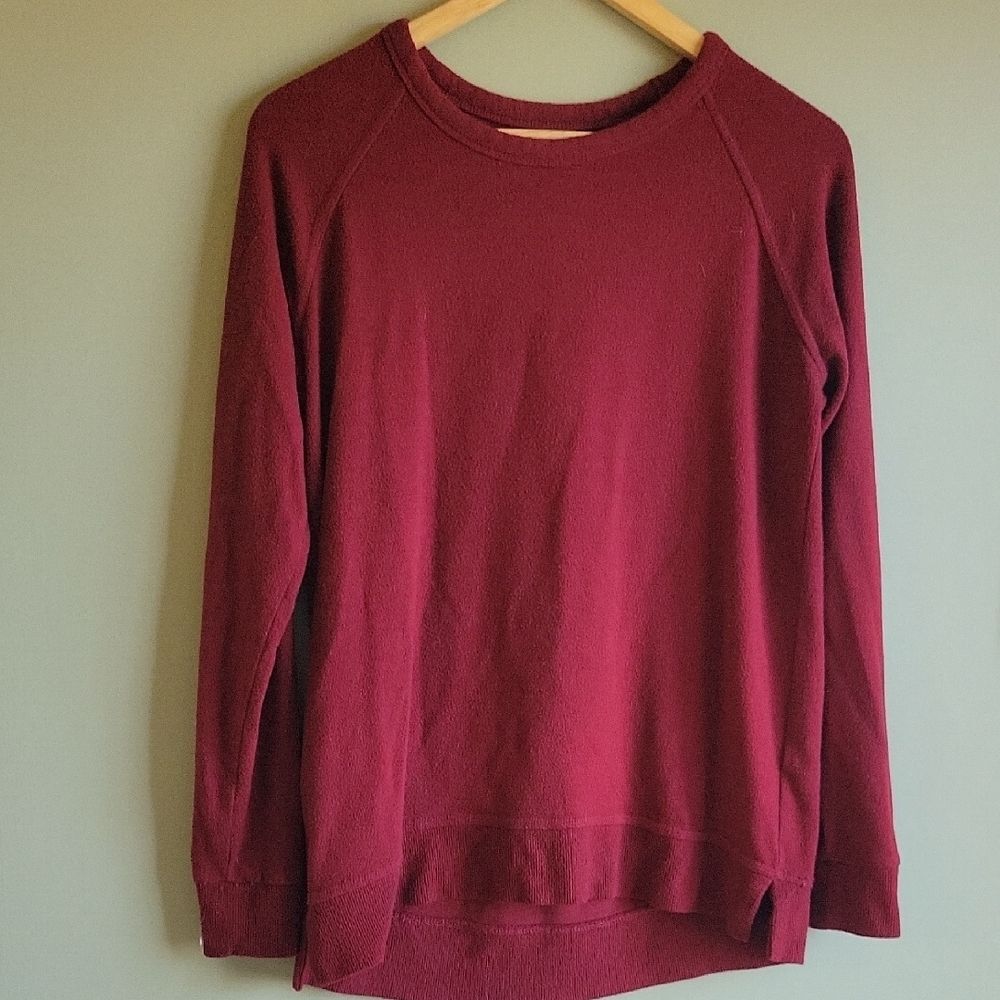 Sonoma Burgundy Knit Gorpcore Casual Sweater Size S